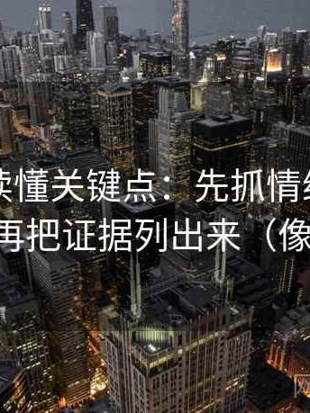 茶杯狐读懂关键点：先抓情绪当理由了吗，再把证据列出来（像做批注）