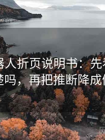 爱看机器人折页说明书：先看时间窗清楚吗，再把推断降成假设
