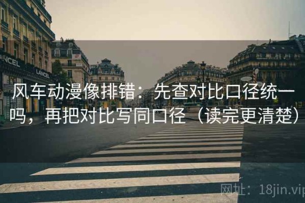 风车动漫像排错：先查对比口径统一吗，再把对比写同口径（读完更清楚）